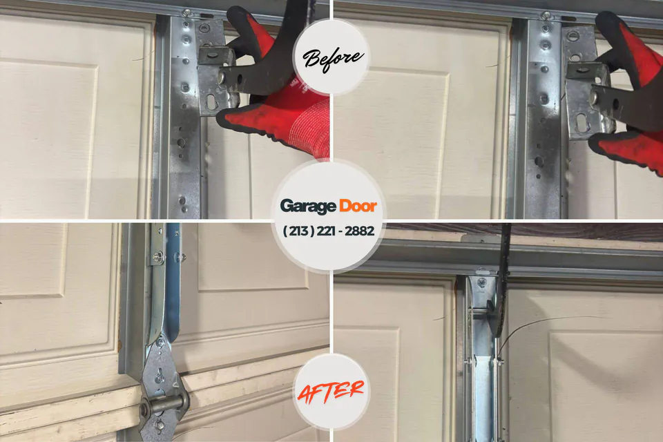 Before and after: garage door spring repair Brilliant, OH